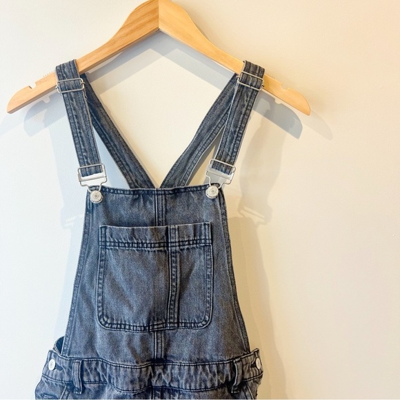 Forever 21 Black Denim Overalls - Picture 1 of 7
